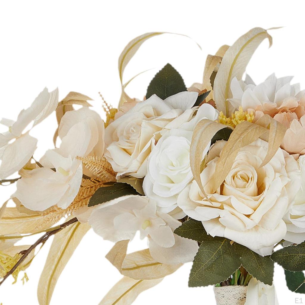 Свадебный букет невесты, элегантный подарок, искусственные цветы для вечеринки