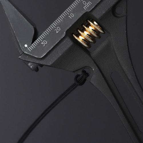 Fujiya Geared Pile Wrench, Black and Gold, Maximum Opening 38mm, FGLP-38-BG