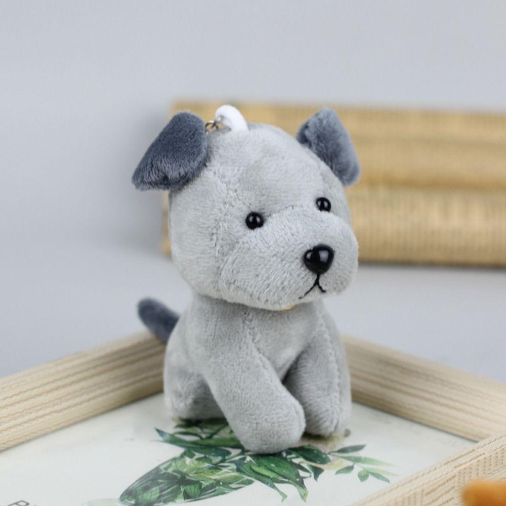 Cartoon Wolfhound Plush Toy Keychain Plush Doll Wolf Dog Stuffed Doll Key Ring Kid Gifts