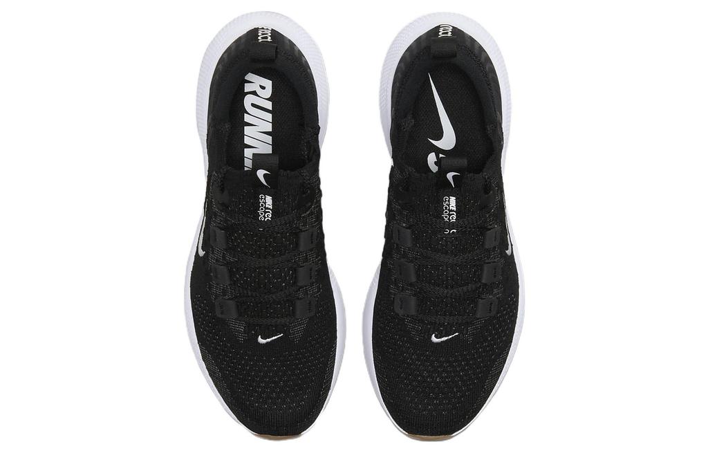 Nike React Escape Run Flyknit 'Черный Белый' Женская DC4269-001