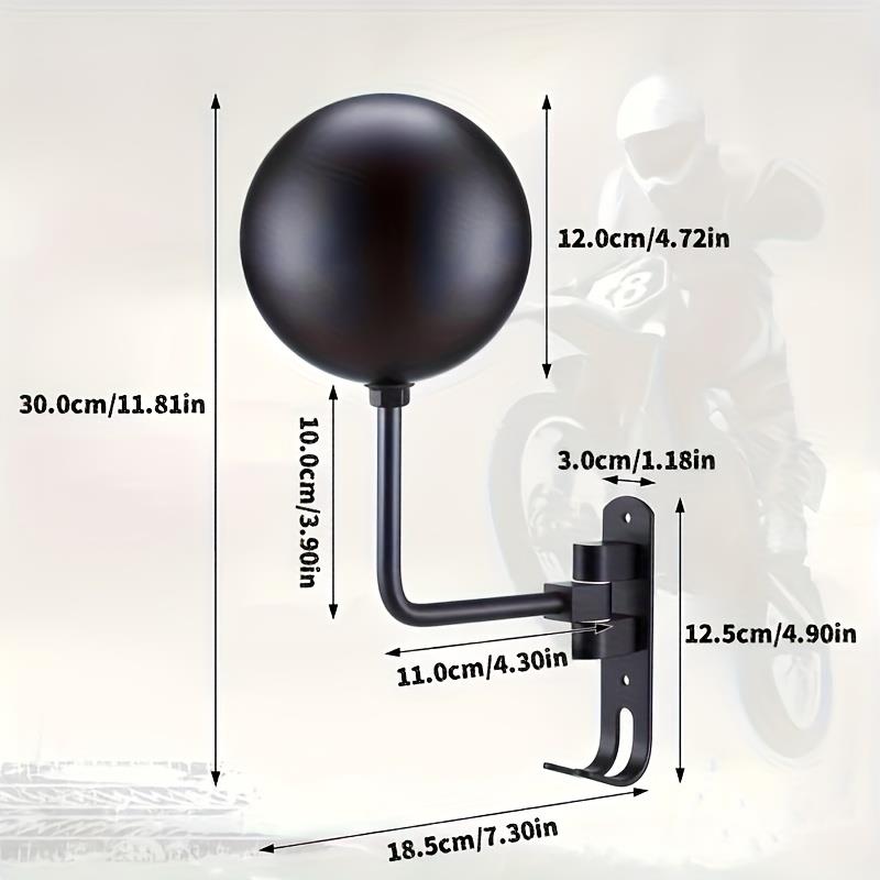 Motorcycle Helmet Holder Swivel 180° Wall Shelf Helmet and Jacket Hanger Metal Hook Metal Shelves Perfect GiftSpeed Sensors 6