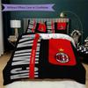 AC Milan Pattern Bedding uilt Set uilt Cover Pillowcase Home Decoration Birthday Gift (1 * duvet cover + 2 * pillowcase  without core)06