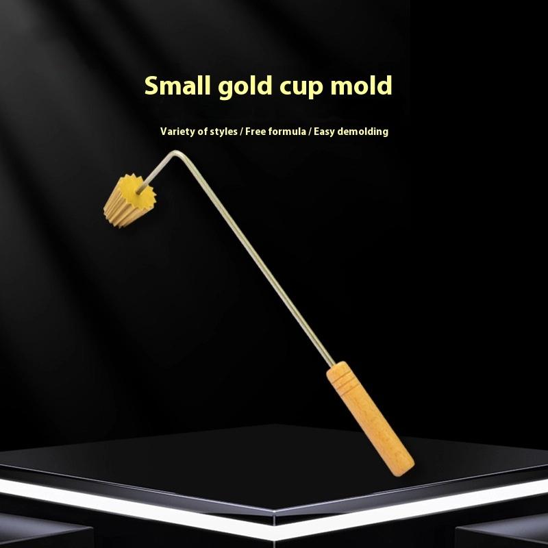 Malaysian Traditional Pie Tee Maker Top Hat Creative With Wood Handle Bakeware Gadgets Reusable Pai Tee Mould Fried Snack Tool