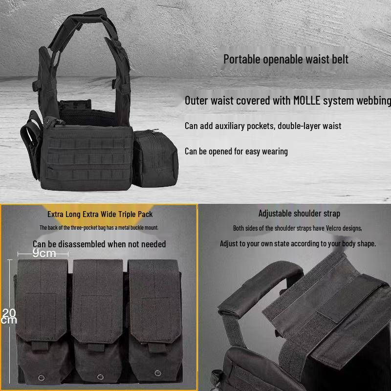 6094 Тактический защитный жилет для детей для кемпинга, уровень III-A, камуфляжный