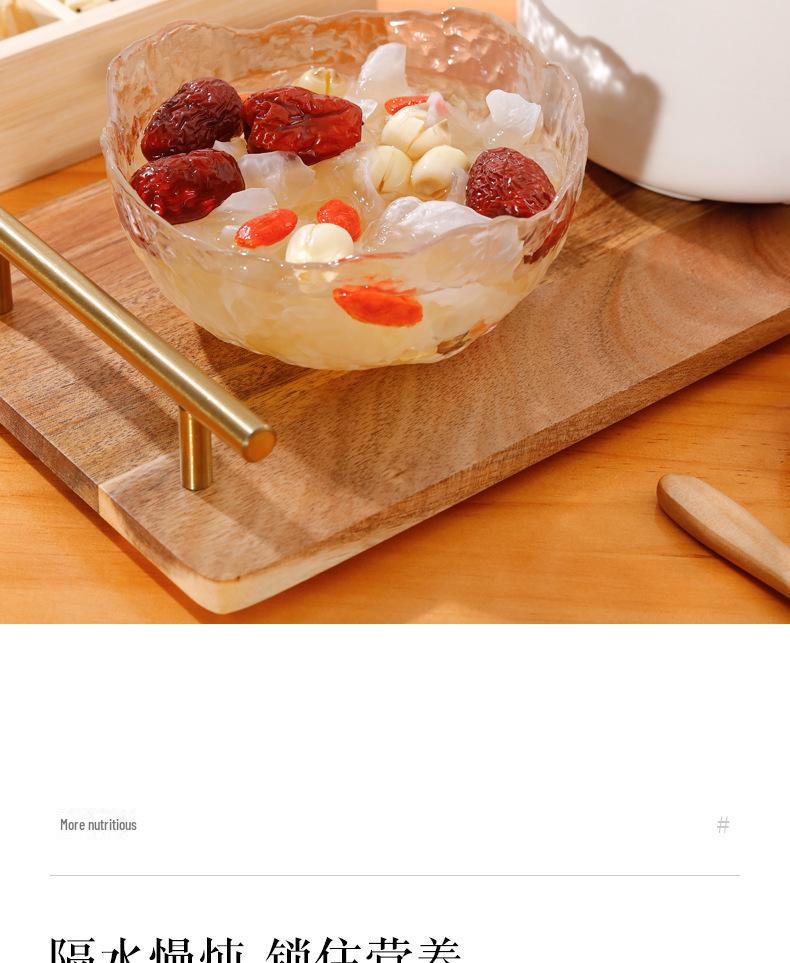 Мини-электрическая кастрюля «Птичье гнездо» - Водонепроницаемая керамика, Здоровое тушение, Маленькая бытовая техника, Подарок