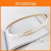 Leather Thin Pu Womens Waist Belt Metal Buckle Trousers Jeans Decoration With