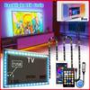 USB Led Lights for 55-75 Inch TV Led Backlight RGB Strip Lights Music Sync Color Changing Bluetooth App Control For Gaming Room