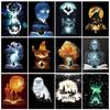 Ручной DIY Набор для Алмазной Живописи Гарри Поттер Круглый Маг Крест Вышитый Олень Орел Лев Алмазная Мозаика Декор