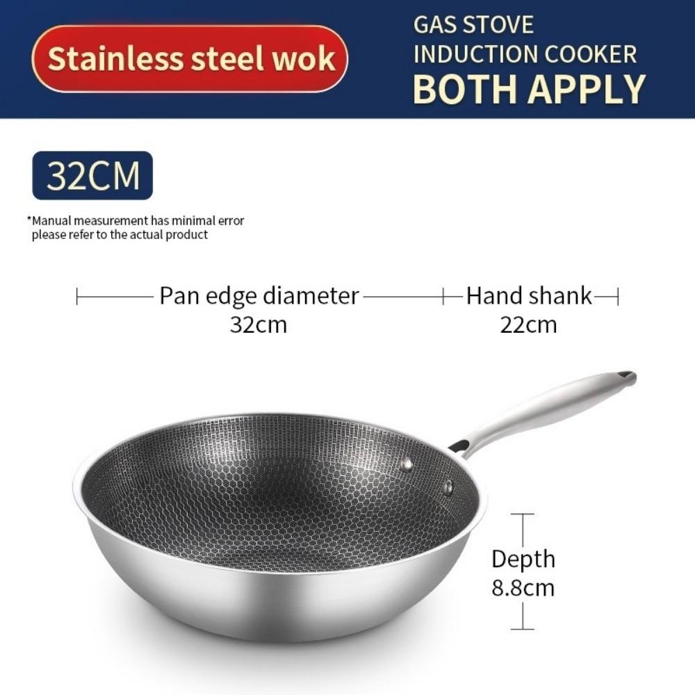 32cm Wok Pan Non-Stick Stove/induction Pan Household Stir Fry Pan Kitchen Cookware