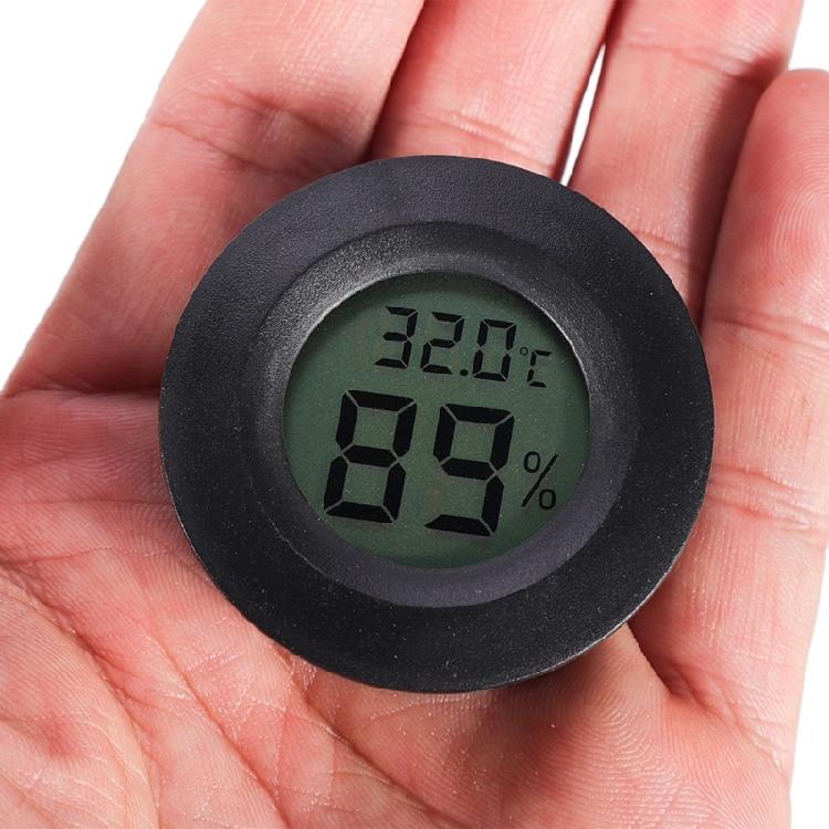 -50~ +70°C Round LCD Thermometers Hygrometer Meter Detector For Precise Temperature And Humidity Readings In Any Room
