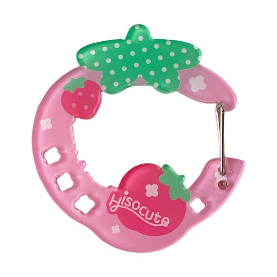 Карабин Брелок Звезда Клубничный Торт Форма Брелок Крючок Аксессуар для Ежедневного Ношения Многоцелевой Зажим