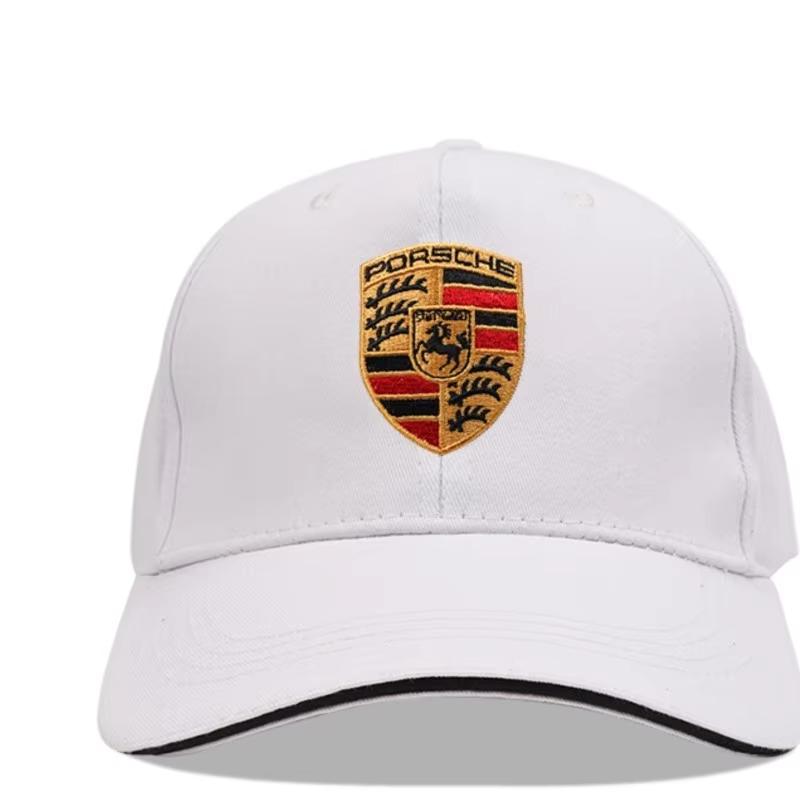Вышитые эмблемы Бейсболка с логотипом Porsche Мужская Женская Шляпа Солнцезащитная Уличная Летняя Спортивная Шляпа Регулируемая Автоаксессуары