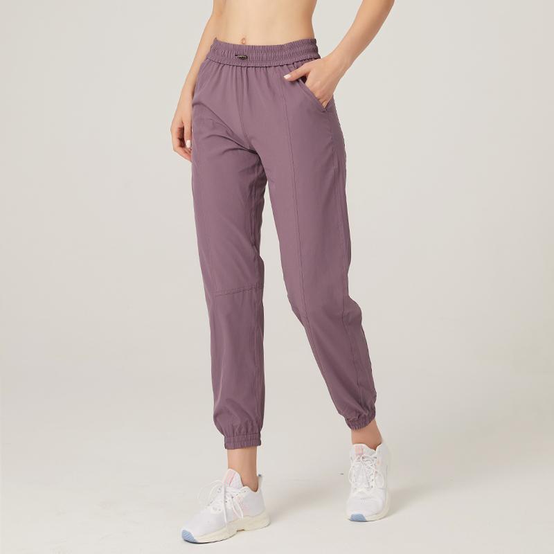 Летние спортивные штаны для фитнеса, женские, с эластичной талией, быстросохнущие, свободные, для бега, йоги, женские, уличные штаны