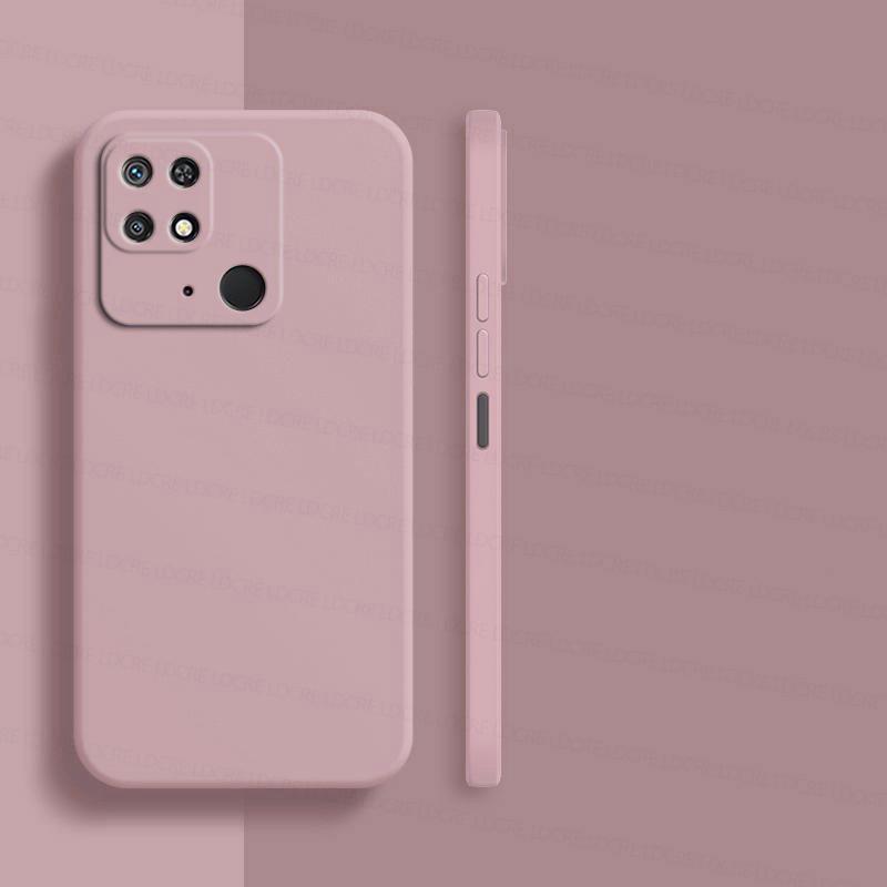 Роскошный жидкий силиконовый чехол для телефона Redmi 10C Redmi10C, противоударный мягкий чехол на заднюю панель, RedMi10C RedMi 10 C, квадратный чехол