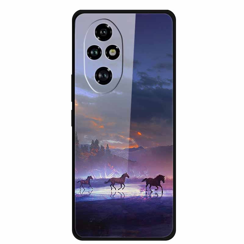 Tempered Glass Case For Honor 200 Pro Case Hard Phone Back Cover Soft Bumper For Honor 200 Pro Case Honor200 Pro 200Pro Bag Capa