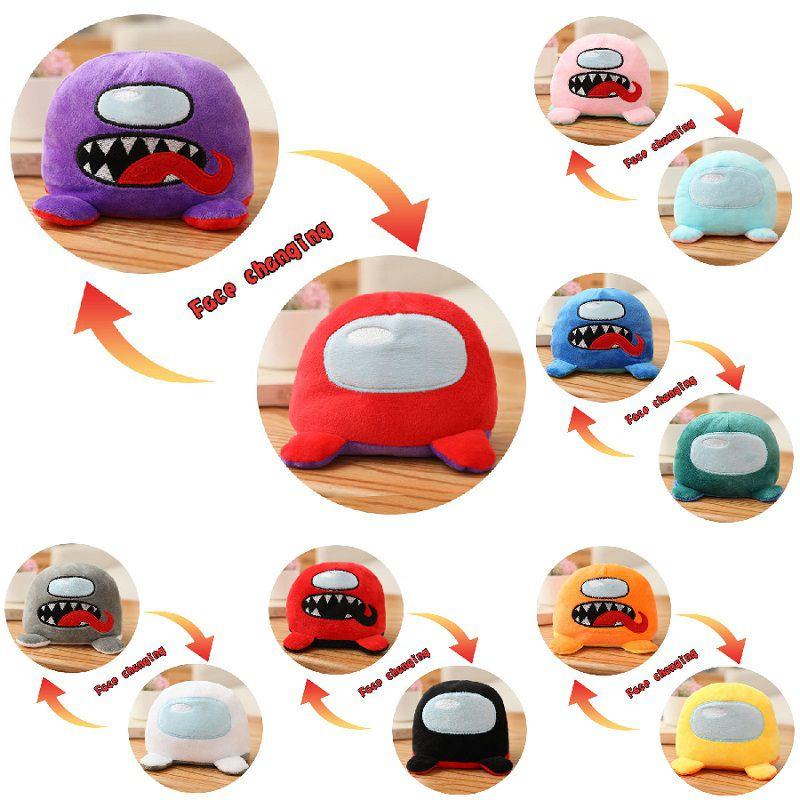 Reversible Side Double Stuffed Toy Kids Kawaii Animal Cute Plush Doll