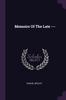 Книга Memoirs Of The Late ---