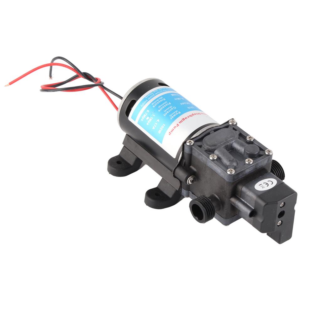 Electric Diaphragm Self Priming High Pressure Water Pump With Pressure Switch 24V 100W
