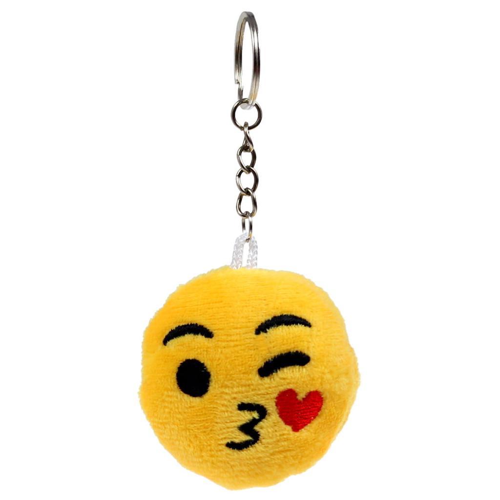 Brelok, Breloczek Do Kluczy Pluszowy Emotka, Emoji, Różne Wzory 12 Szt.
