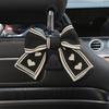 1/2Pcs Car Headrest Hooks Purse Bag Hangers Universal Easy Installation Cute Bow Design Storage Hooks Auto Interior Decor