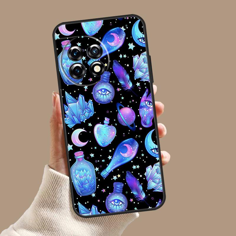 Чехол-кошелек с принтом Оккультная Ведьма Луна Готика для OnePlus Nord CE 3 Lite CE4 2 2T N10 N20 N30 OnePlus 12 11 9 10 Pro 8T 10T 12R