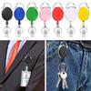 Oval Retractable Badge Holder Multiple Colors Badge Reel Clip ID Badge Holder  Office Supplies