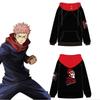 Худи Itadori Yuji из Jujutsu Kaisen с принтом для повседневной носки и косплея