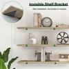 Floating Invisible Triangle Bracket Wall  Mount Shelf Brackets Triangle Bracket Support  Table