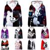 Cozy Danganronpa Monokuma Hoodie With Vibrant 3d Print For Anime Fans