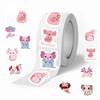 500 Pictures/roll Roll Tape Axolotl Handbook Material Decorative Envelope Seal Sticker