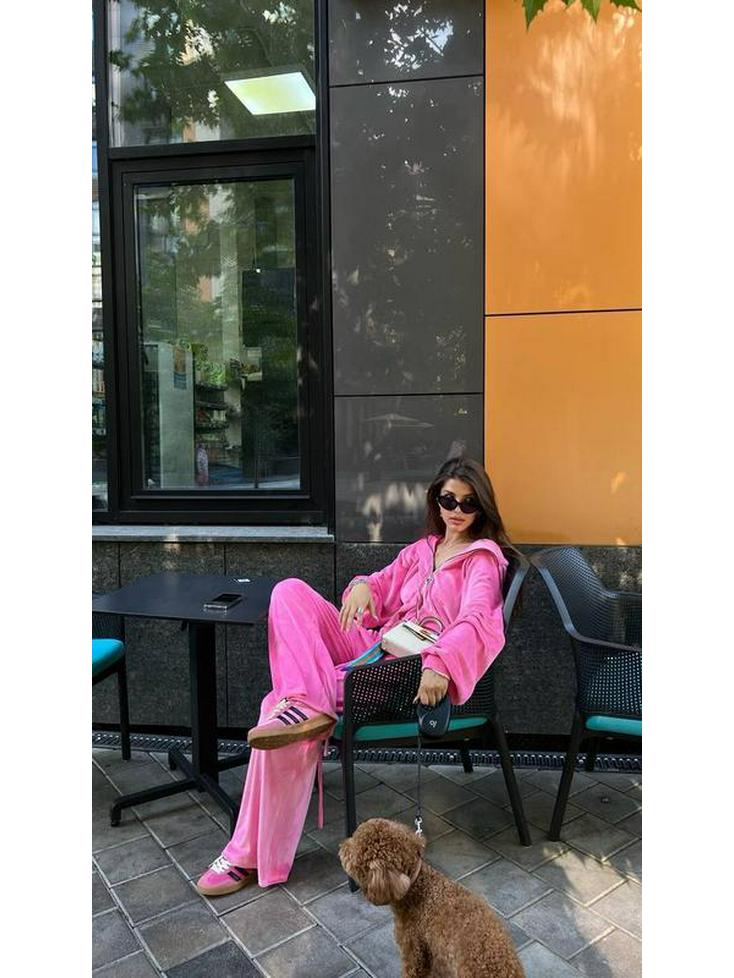 25-я годовщина Ранняя осень Мода Золотой бархат Молния Кулиска Повседневный комплект для женщин