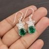 Emerald 925 Solid Sterling Silver Earrings, Handmade Gemstone Earrings Jewelry, Gifts For Wife Brand New Earrings