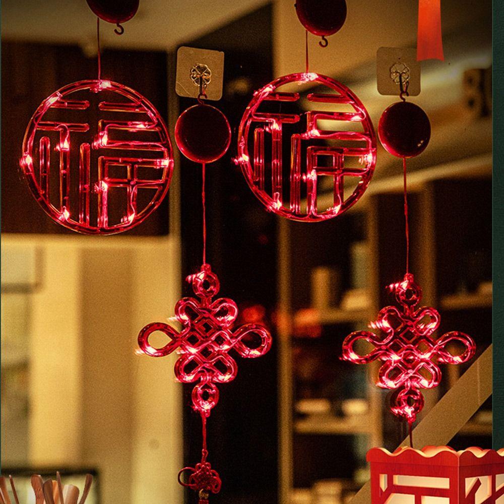 Подвесной новогодний светильник на присоске, светящиеся оконные подвесные огни, праздничные принадлежности