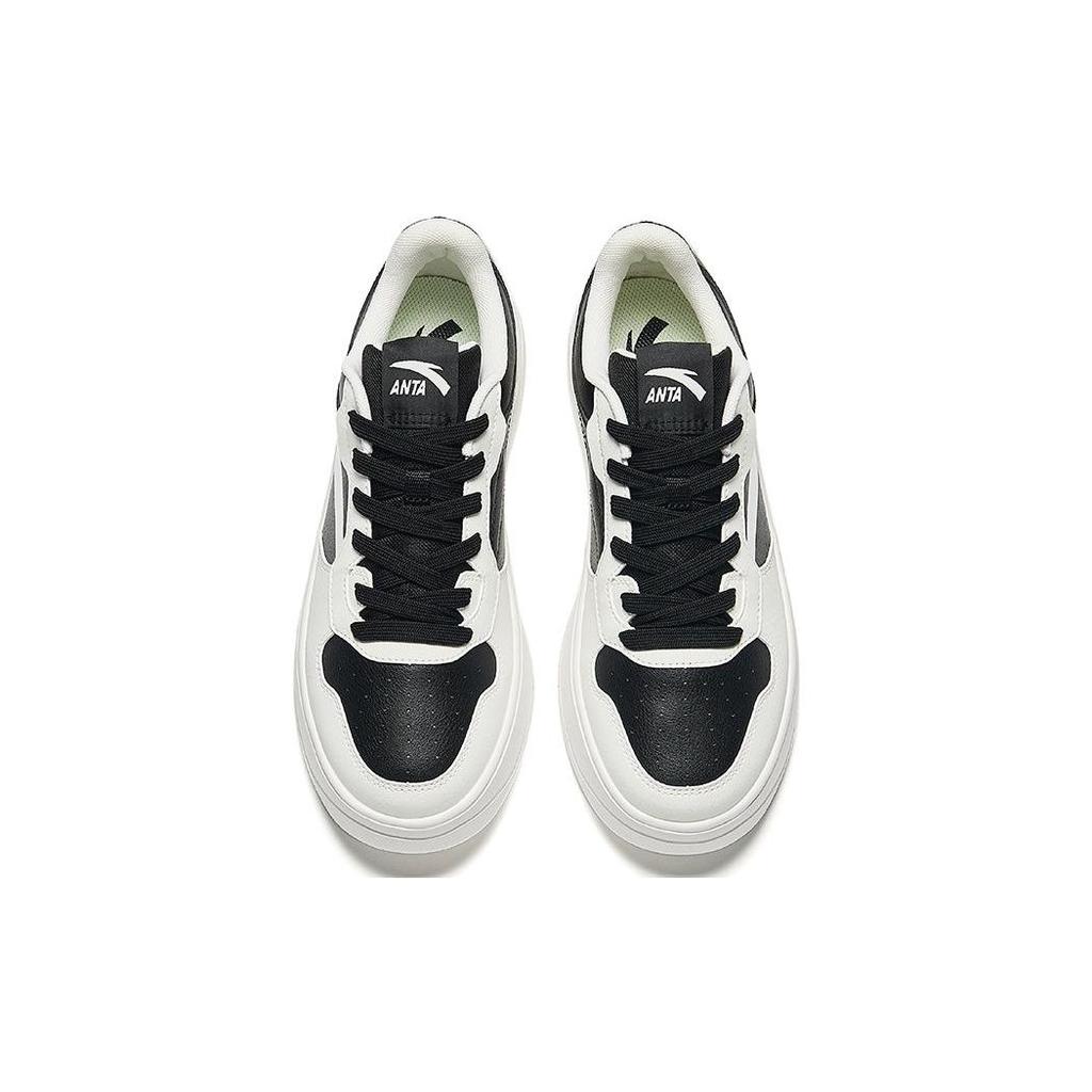 Anta Повседневные универсальные удобные нескользящие прочные низкие кроссовки для скейтбординга мужские кроссовки белые черные 912418001Q-3