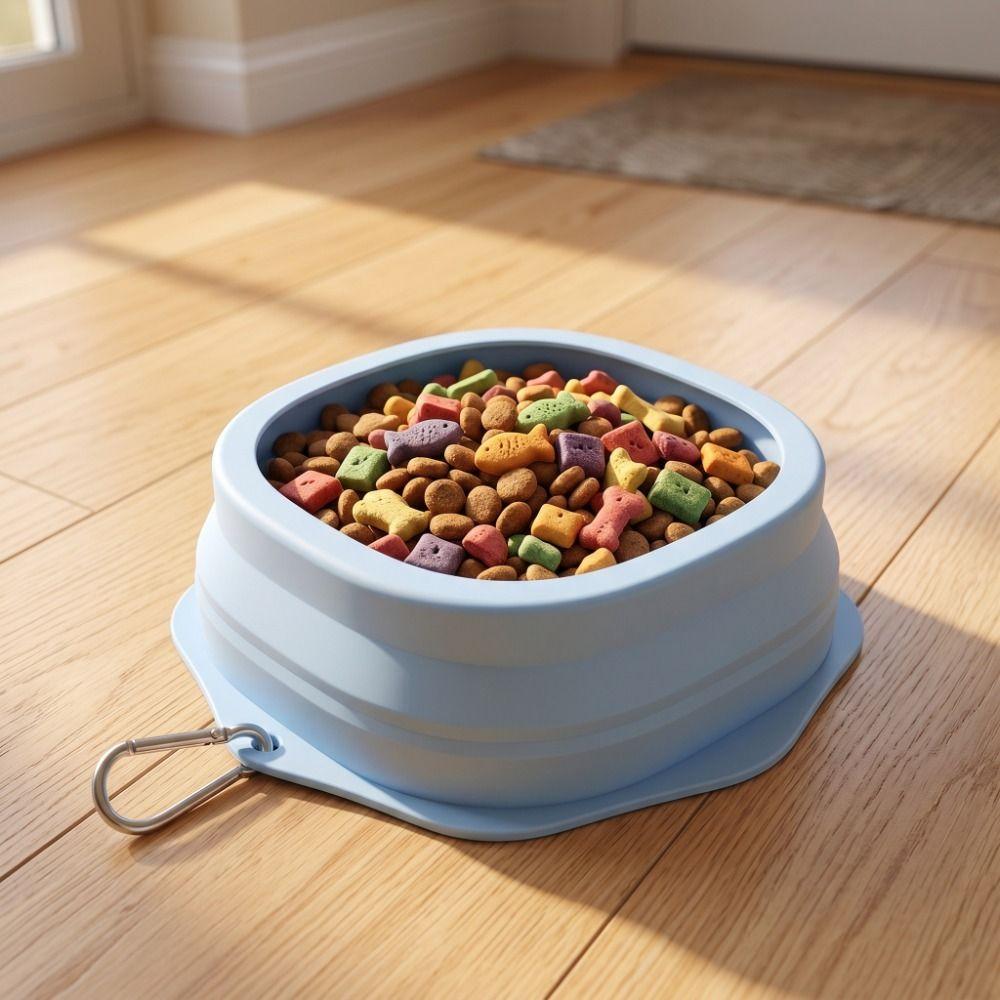 Prevent Overflow Silicone Pet Bowl Hanging Pet Food Dish Pet Water Bowl Pet Feeding Supplies