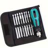 9-piece Screwdriver Set with Replaceable Phillips Head, Magnetic Multi-head Screwdriver Set, Steel Body