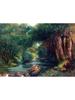 Realism Famous Artist Gustave Courbet River Rocks Forest Landscape Poster Canvas Painting Wall Art for Living Room Home Decor