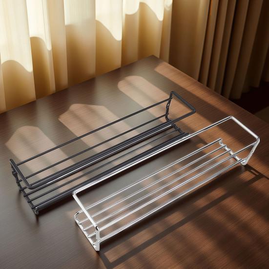 2 шт. Настенный стеллаж для хранения, легкая установка, экономия места, кухонный органайзер, углеродистая сталь, боковой стеллаж для специй на холодильник