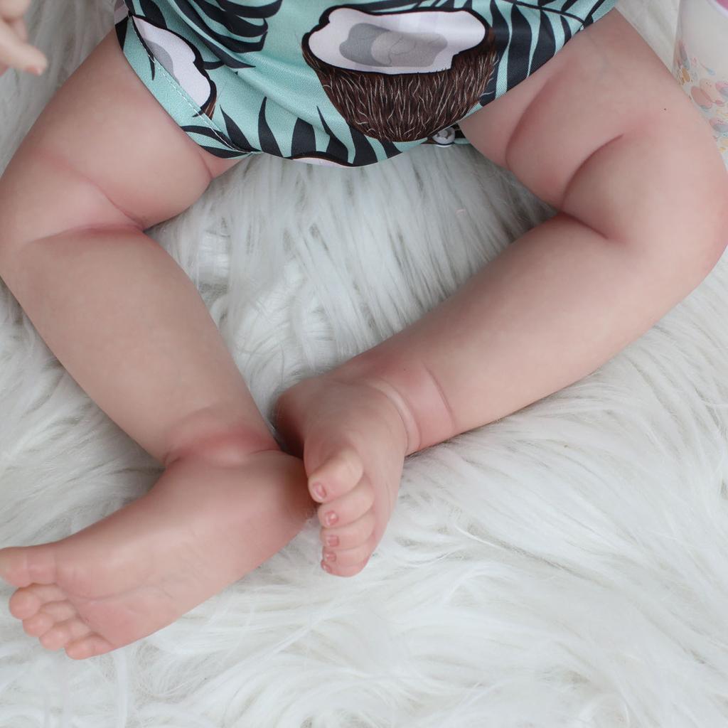 BZDOLL 60cm 3D-Paint Skin Soft Silicone Reborn Baby For Girl Realistic Princess Toddler Art Doll Cloth Body Blond Hair with Vascular