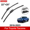 Car Wiper for Toyota Tacoma 2016-2023 22" + 20" Front Rear Wiper Blades Brushes Cutter Accessories 2016 2017 2018 2019 2020 2021 2022 2023