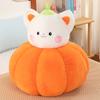 Cute Pumpkin Cat Plush Toy Girl Birthday Gift Sleeping Pillow Fashion Home Decoration