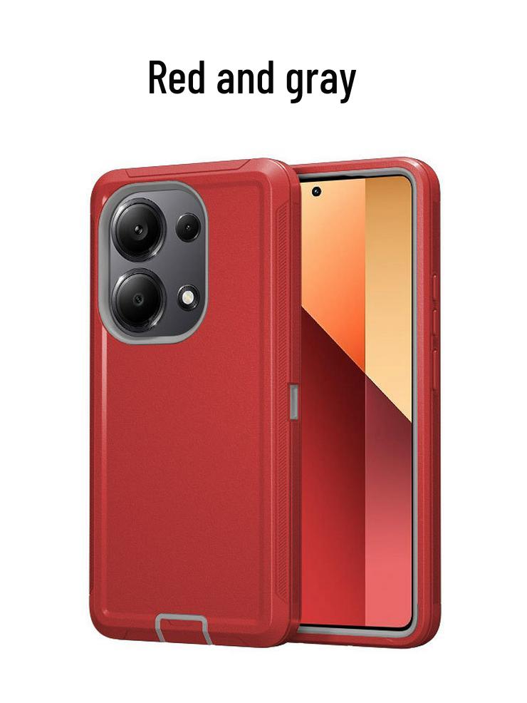Защитный чехол для телефона Redmi Note 13 Pro и POCO M6 Pro с защитой от падений и полным покрытием