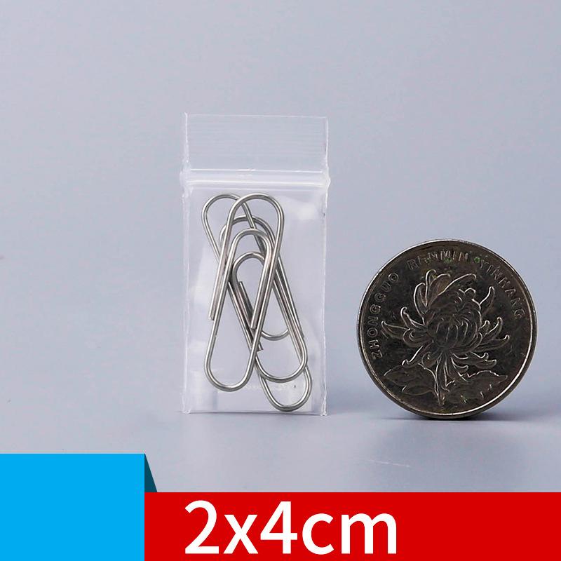 StoBag 100 шт. прозрачные мини-пластиковые пакеты с застежкой-молнией, небольшие герметичные ювелирные изделия, пищевая упаковка, прозрачный мешочек для хранения, водонепроницаемый, многоразовый