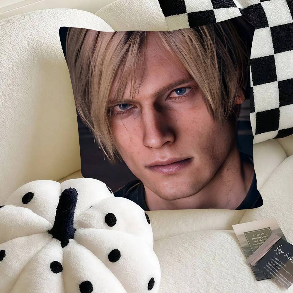 Кейс для подушки Leon Kennedy R-Resident E-Evil Модный квадратный чехол для подушки Спальня Диван Комната Ins Декор Отдых