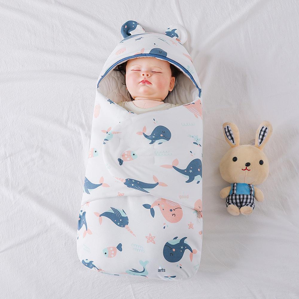 Butterfly Newborn Baby Swaddle Blanket - Pure Cotton, Thick for Spring, Autumn & Winter