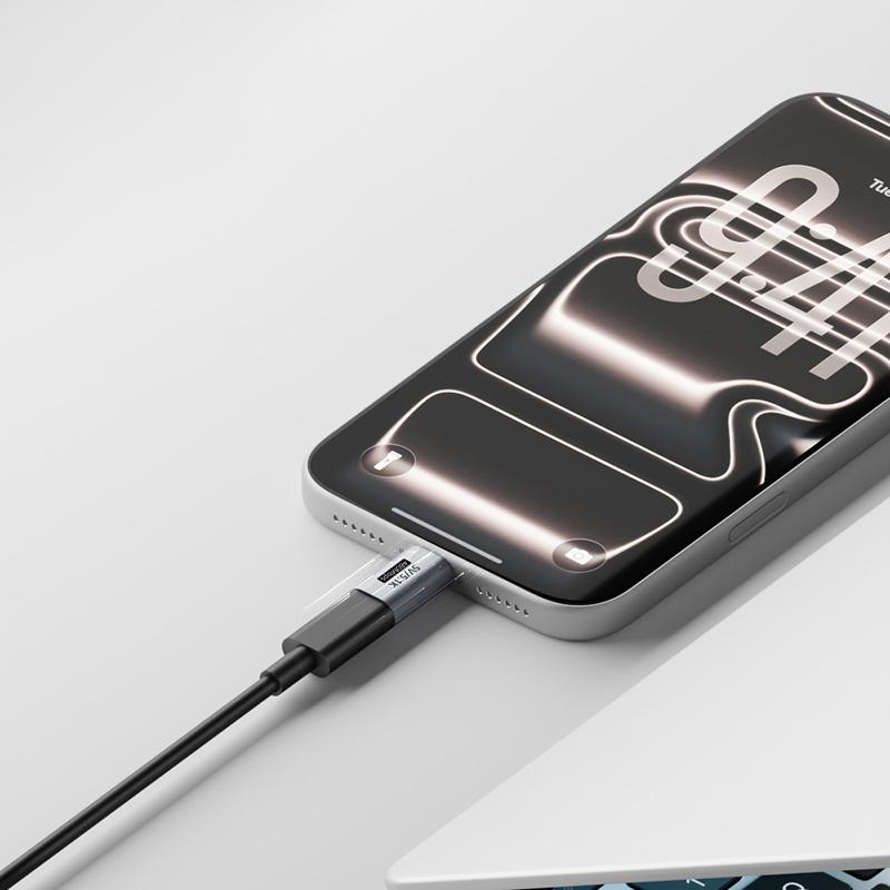 Прочный USB-C адаптер для зарядки 5В Защита от перенапряжения Резистор 5.1K Совместим со всеми смарт-гаджетами Type-C