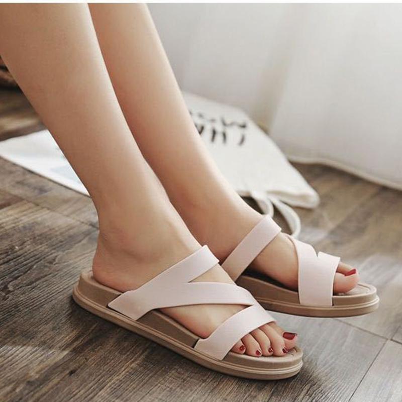 Slippers Women's Summer Wear Fashion All-match Sandals and Slippers Student Ladies Home Indoor Household Non-slip