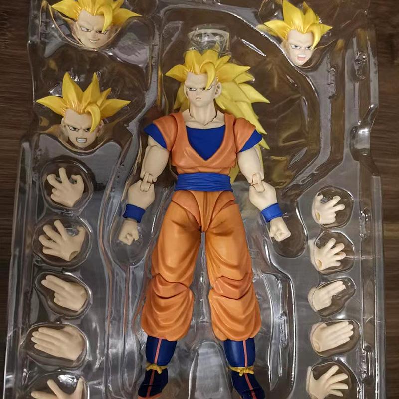 16 см Фигурка Готенкса из Dragon Ball Super Saiyan 3 SHF Аниме Подвижная ПВХ Коллекционная Кукла Фигурка Какаротто Сын Гоку Модель Игрушки