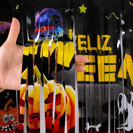 Баннер на Хэллоуин, Декор для вечеринки ужасов, Уличный знак, Страшный фон, Ткань