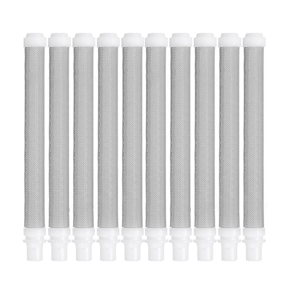 5/10 шт. 50-ячеистый фильтр для безвоздушного распыления, белый фильтр для распыления краски из нержавеющей стали, аксессуары для безвоздушного распыления, фильтр для безвоздушного распыления